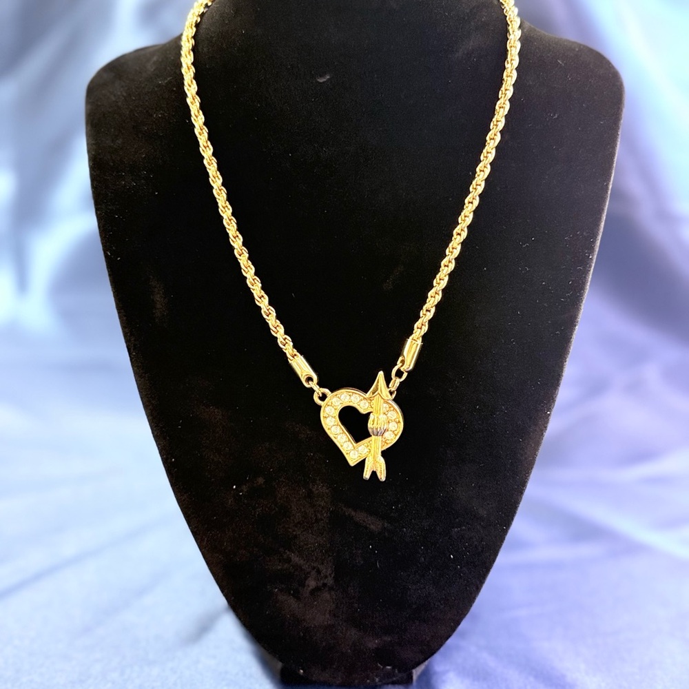 3 Gold and Rhinestone Necklaces - Picture 5 of 5